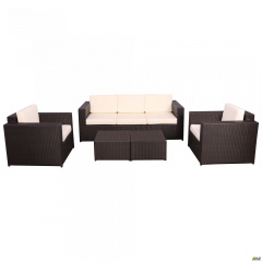 Комплект мебели Santo из ротанга Elit (SC-B9508) Brown MB1034 ткань A13815 Киев