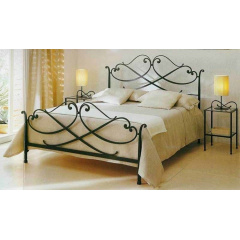 Металева ліжко 1900x1200 з декоративним малюнком Житомир