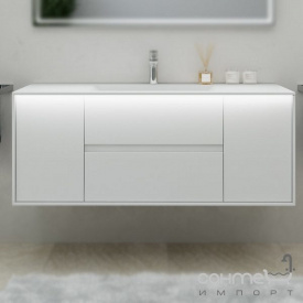 Тумба з раковиною підвісна Marsan Armel 1300 біла