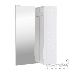 Дзеркало з шафкою праворуч Аква Родос Родорс 55 білий