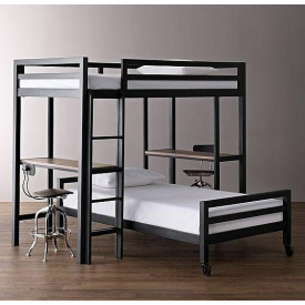 Ліжко в стилі LOFT (Bed-027)