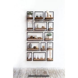 Набір настінних полиць в стилі LOFT (Wall Shelf-67)