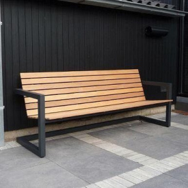 Скамейка парковая в стиле LOFT (Street Bench - 09)