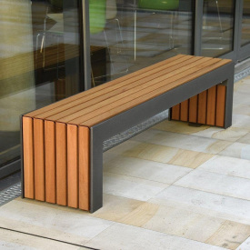 Скамейка садовая в стиле LOFT (Street Bench - 31)