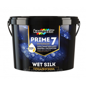 Гипоаллергенная интерьерная краска Kompozit PRIME 7 9 л-латексная акриловая краска