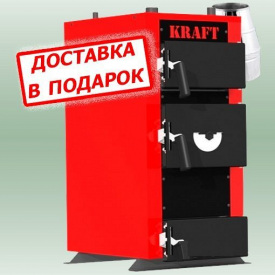 Твердопаливний котел для будинку 16 кВт KRAFT 16E сталь 5 мм