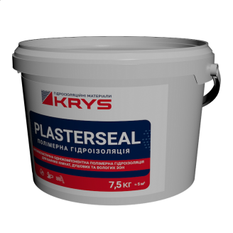 Полимерная гидроизоляция KRYS PLASTERSEAL 7,5 кг для ванной душевой и других мокрых зон 