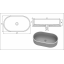 Умивальник раковина мийка з литого каменю мармуру Ліана 600х360 мм Чернігів