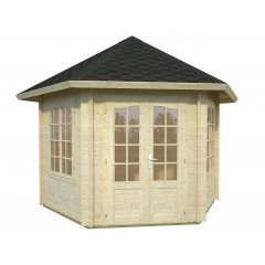 Беседка деревянная из профилированного бруса 3х3,5 Виноградів