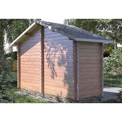 Дерев'яний навіс з профільованого міні бруса 4,0x1,6 від виробника Доманівка