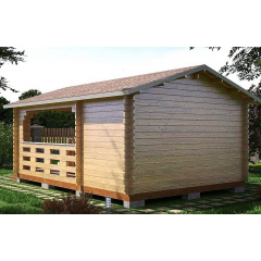 Альтанка дерев'яна з профільованого бруса 4x5,8 Шостка