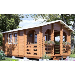 Беседка деревянная из профилированного бруса 5,8x4 Ковель