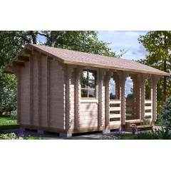 Беседка деревянная из профилированного бруса 5,2x3,2 Черкассы