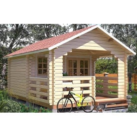 Беседка деревянная из профилированного бруса 3,8x5,6