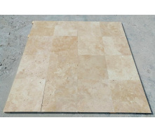 Плитка из травертина Cross Cut Unfilled&Brushed Premium 20,3х40,6 см