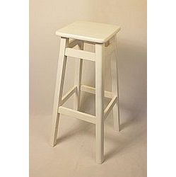 Табурет барний 800х300х300 мм білий буковий