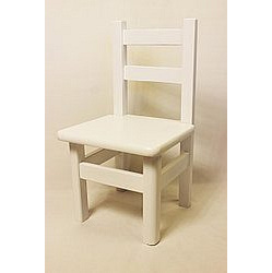 Табурет дитячий із спинкою 550х300х300 мм буковий білий