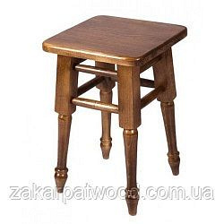 Табурет 450x310x310 мм тонований буковий під лаком