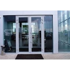 Алюмінієві двері з електрозамками та домофоном у під'їзд від заводу виробника у Києві Київ