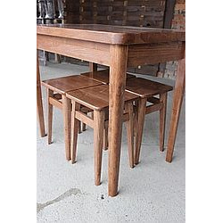 Обідній комплект стіл +4табурета 1000x650мм