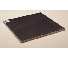Фанера ОДЕК 6,5 сет/гл темно- Коричневая ФСФ 2500x1250x6,5 мм сетка Ламинированная водостойкая Вишневая сетка/гладкая plywood Mesh F/W 6 мм Dark Brown