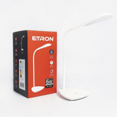 Лампа настільна світлодіодна ETRON Desk Lamp drop 6W 4200K White Чернівці