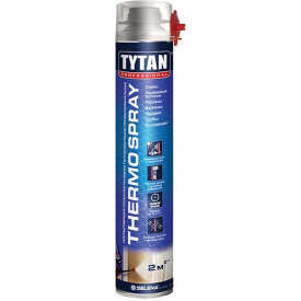 Напыляемая полиуретановая теплоизоляция TYTAN Professional THERMOSPRAY GUN 870 мл