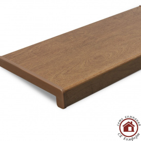 Пластикове підвіконня Crystalit 250 мм Золотий дуб