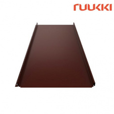 Фото - Фальцевая кровля Ruukki Classic C Polyester RR-887 (Каштан) Фальцевая кровля Ruukki Classic C Polyester RR-887 (Каштан)