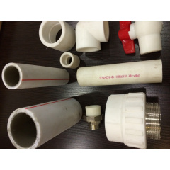 Труба поліпропіленова PPR-FB армована скловолокном 25 мм біла Суми