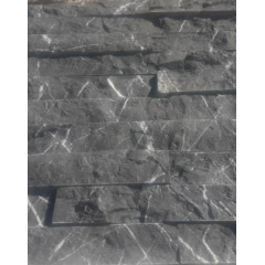 Декоративна плитка натуральний камінь мармур сірий 2х5х30 см Луцьк
