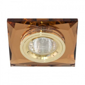 Встраиваемый светильник Feron 8150-2 золото коричневый