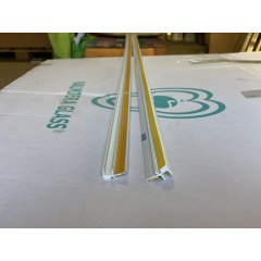 Профиль оконный примыкания с манжетой 9 мм без сетки Миргород