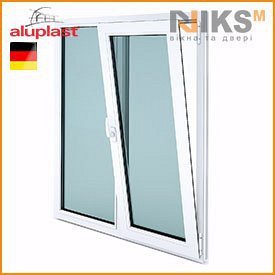 Металопластикове вікно NIKS-M Aluplast IDEAL 4000 1100х1580 мм AXOR