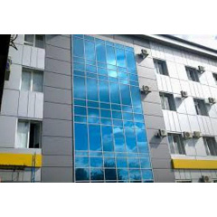 Засклення фасаду алюмінієм марки Aluron (Польща) з фарбуванням, фасадне скління Київ