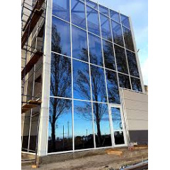 Панорамные окна из алюминия от фабрики алюминиевых конструкций Редвин Групп Покровск