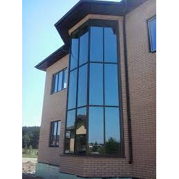 Засклення фасаду алюмінієм марки Aluron (Польща) з фарбуванням, фасадне скління