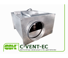 Вентилятор канальний для круглих каналів з EC-двигуном C-VENT-EC-355A-4-380
