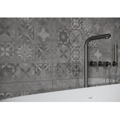 Керамогранитная плитка Cerrad Softcement Graphite Decor Patchwork Rect. декор 59,7х59,7 см (5903313318044) Хмельницький