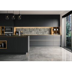 Керамогранитная плитка Cerrad Softcement Graphite Decor Patchwork Rect. декор 59,7х59,7 см (5903313318044) Хмельницький