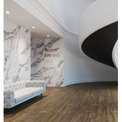 Керамогранитная плитка напольная полированная Cerrad Calacatta White Poler 119,7х119,7 см (5903313317047) Біла Церква