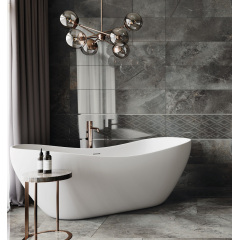 Керамогранитная плитка напольная полированная Cerrad Masterstone Graphite Poler 29,7х119,7 см (5903313317344) Чернівці