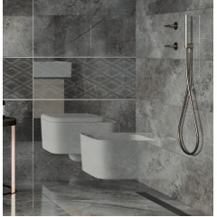 Керамогранитная плитка напольная полированная Cerrad Masterstone Graphite Poler 29,7х119,7 см (5903313317344) Чернівці