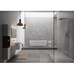 Керамогранитная плитка матовая Cerrad Concrete Graphite Rect. 119,7х59,7х0,8 см Киев