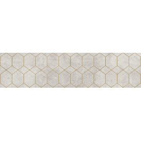 Керамогранитная плитка Cerrad Softcement White Decor Geo Rect. декор 29,7х119,7 см (5903313315128)