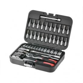 Набор инструментов 46 ед STORM 1/4" Сr-V INTERTOOL ET-8046