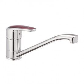 Змішувач для кухні Haiba MAGIC 004 із червоною ручкою (HB0688)