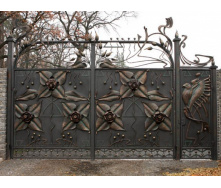 Ворота кованные металлические закрытые Legran