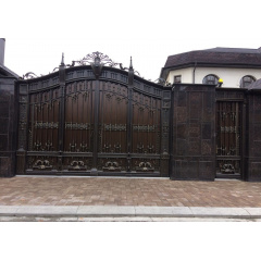 Ворота кованые закрытые металлические Легран Полтава