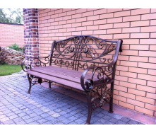 Кованая скамейка Legran коричневая 180 см